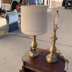 Brass Lamps In Excellent Shape