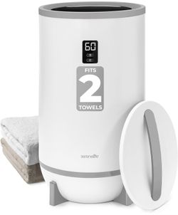 SereneLife Round Towel Warmer – 20L Large Capacity