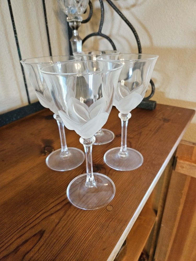 4 Cristal D'Arques Florence Glasses