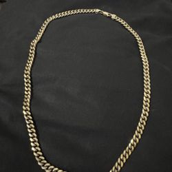 14k gold plated cuban link chain