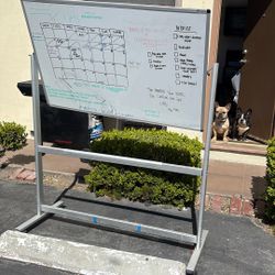 Huge Whiteboard On Wheels 