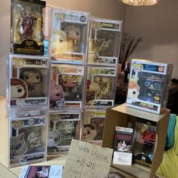 Large Signed / Autographed Funko Pop Lot  Fire 🔥 Sale