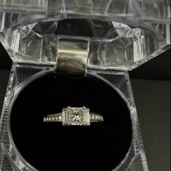 57pt Princess cut diamond engagement ring