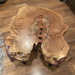 Coffee Table / Side Table Live Edge Wood
