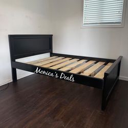 Full Solid Wood Bed Frame $340