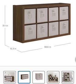 BRAND NEW IN BOX CUBIC ORGANIZER WITH BINS INCLUIDED