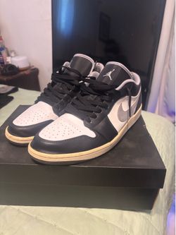 Jordan 1 Black White Grey Size 12