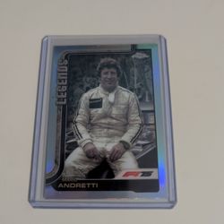 2025 Topps chrome formula 1 F1 Mario Andretti legends refractor