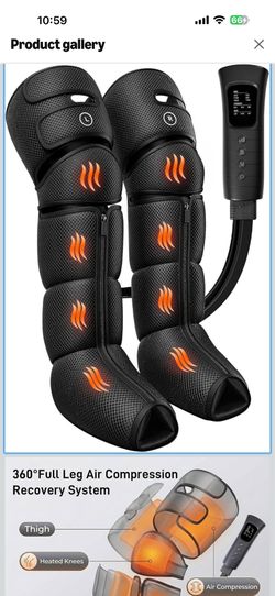 NIB Leg Massager with Heat and Compression for Circulation and Pain Relief