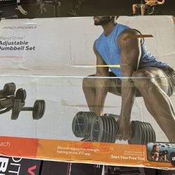 PROFORM Rapid Strike Adjustable 25 lb. Select-A-Weight Dumbbell Set