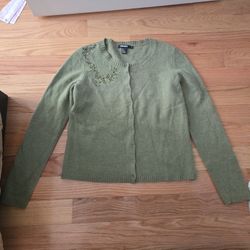 DKNY Vintage Lamb Wool Sweater L