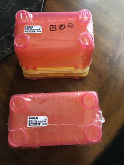 IKEA Storage Boxes ( 2 packs of 3 each )