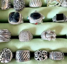 Make an offer! 925 sterling silver rings Sizes 6-7 Mainly