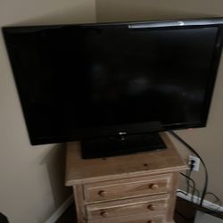 48” LG TV with drawer Stand