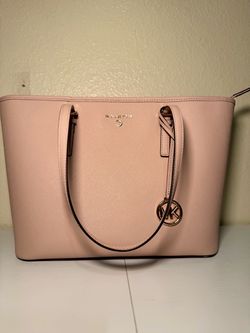 Michael Kors Pink Saffiano Leather Tote Bag