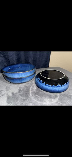 Set of 3 46oz Pasta Bowls