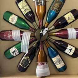 Wall Wine Bottle Clock