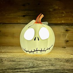 The Nightmare Before Christmas Jack Skellington Jack-O-Lantern Light Up Pumpkin