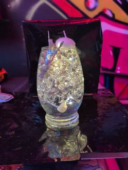 Candle Decor- Water Filled-Fairy Light LED- "Halloween/skeleton" Themed