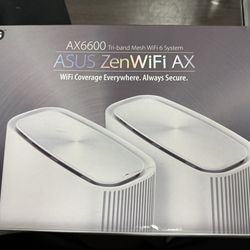 ASUS ZenWiFi AX6600 Tri-Band Mesh WiFi 6 System (XT8 2PK)