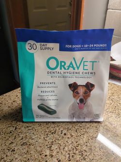 Dental Chews - Oravet Dental Hygiene Chews for dogs 10-24 lbs