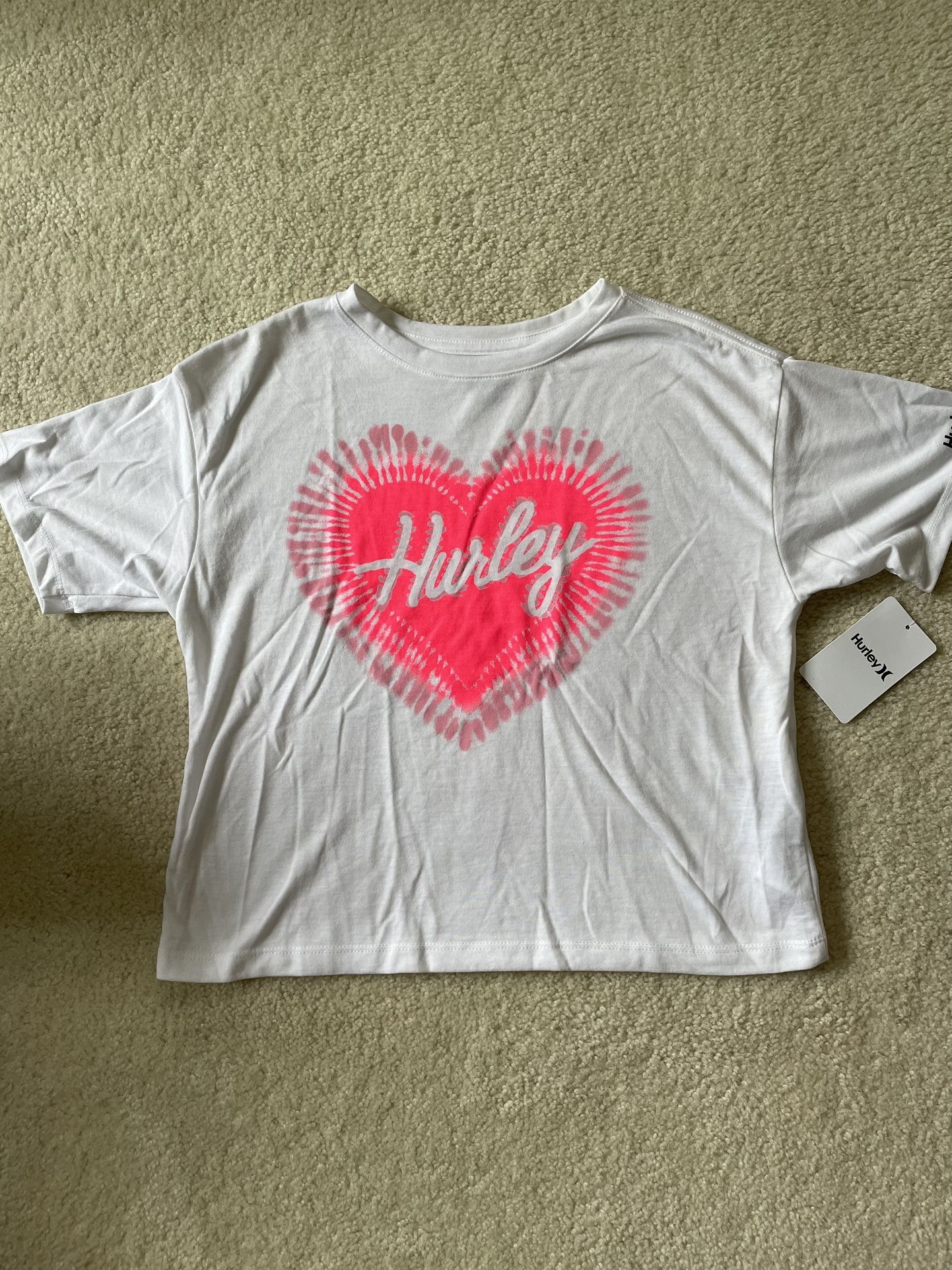 Hurley Girl's Boxy Graphic T-Shirt Size Large 12-13 years old- NWT.