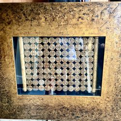 ZGallerie HOLMAN TUSCAN GOLD  Framed Chinese Medallion Art – 20.5” x 39”