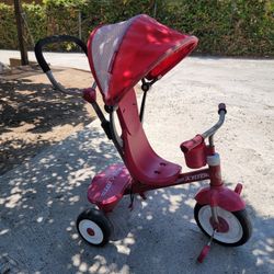 Radio Flyer 4-in-1 Stroll 'N Trike With Slidding Cannopy For Toddler 1-5 Years