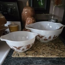 pyrex Large Americana bowls $25 ea