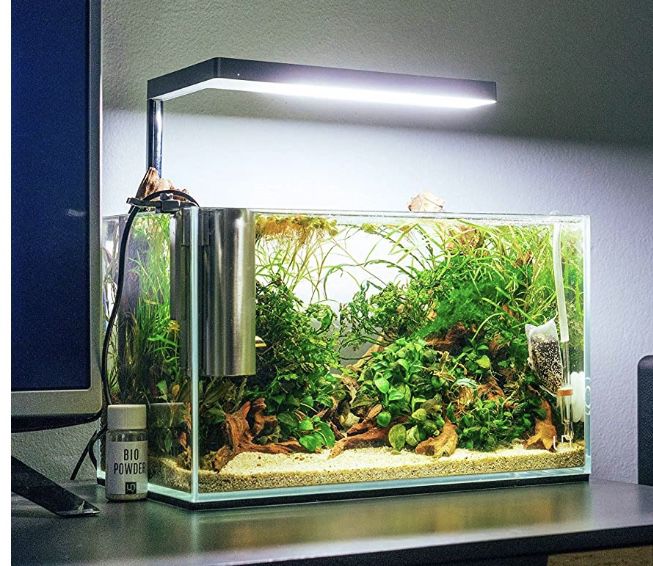 ONF Flat Nano Aquarium Light Plant Light (Silver) NEW