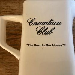 Canadian Club ceramic water pitcher.