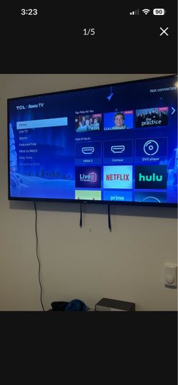 65 inch TCL Roku Smart TV and Stand