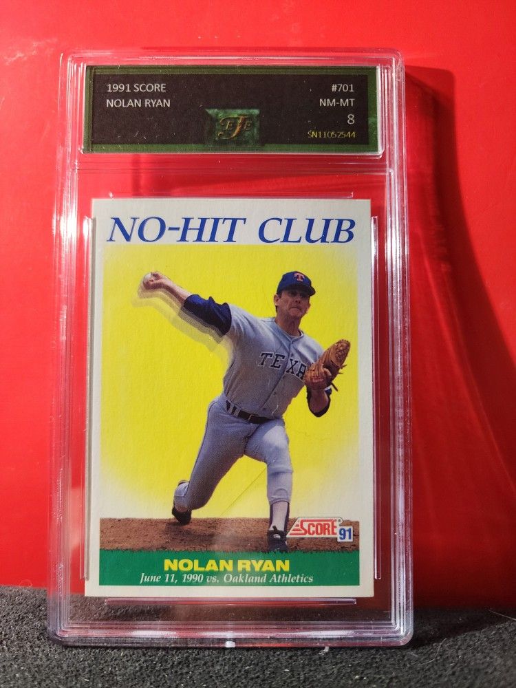 1991 Score Baseball #701 Nolan Ryan NO-HIT CLUB EJE 8 NM-MINT