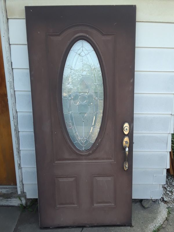 36"w x 79"h steel front entry door for Sale in Lansing, IL OfferUp