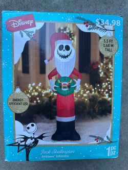 Jack skellington inflatable with lights