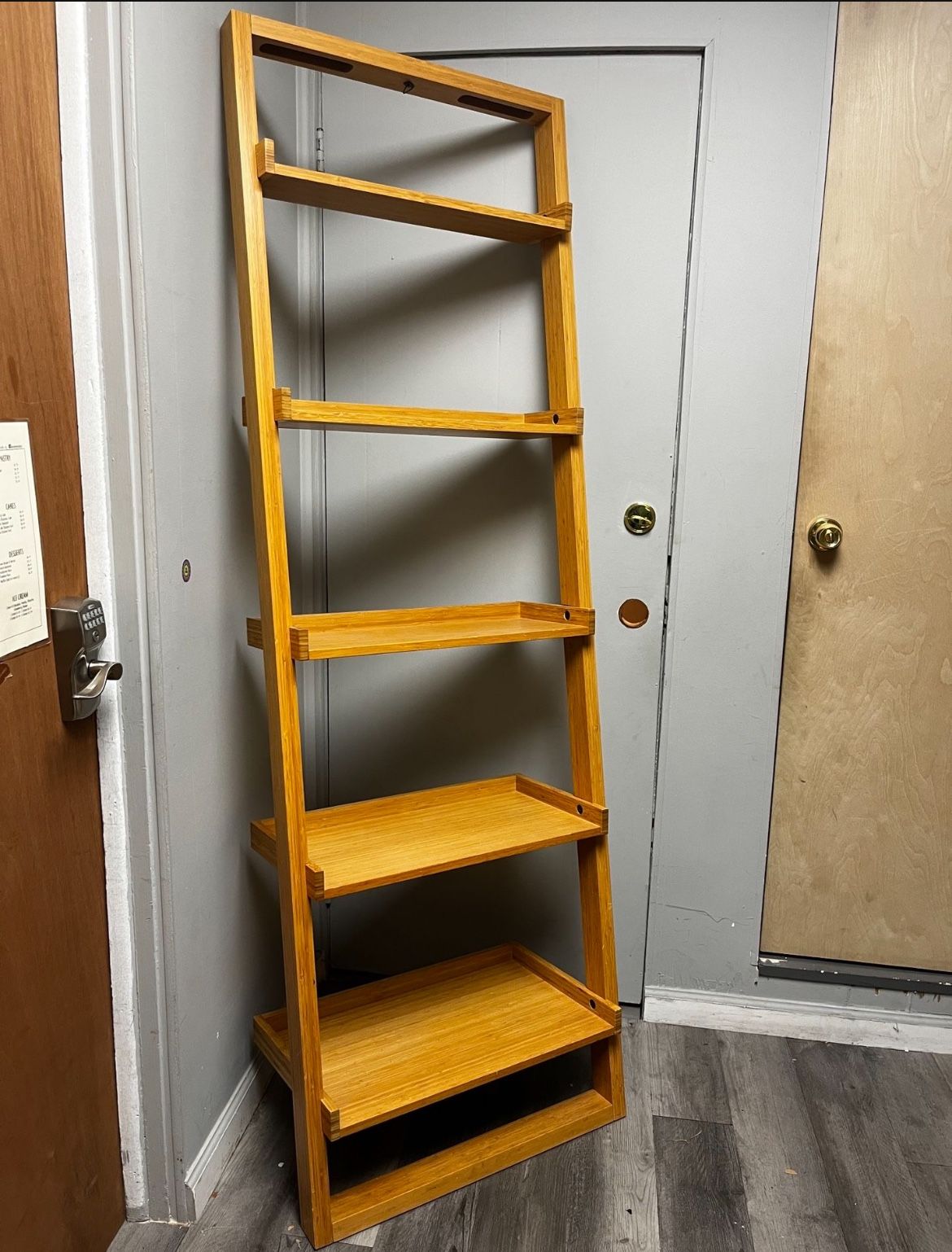 Narrow Wooden Bookcase/Shelves