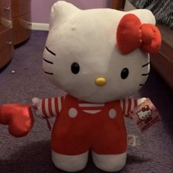 New Giant Hellow Kitty Plushie $50