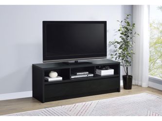 Rutland Black 59-inch 3-drawer TV Stand Media Console