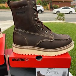 WOLVERINE SOFT TOE 8” BOOTS SIZES 7 7.5 8 8.5 9 9.5