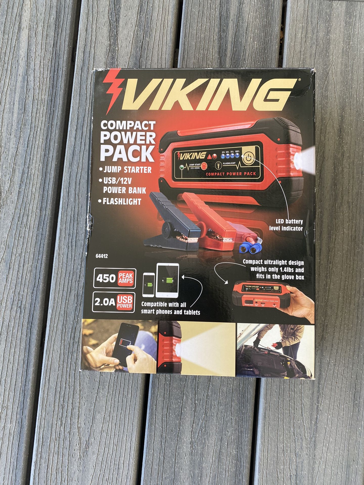 Viking Compact Power Pack Jump Starter 