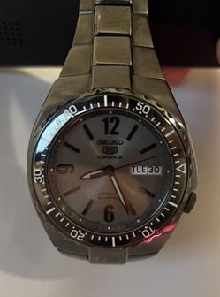 Seiko 5 Superior 7S36-01F0 SNZD03 23 Jewels Automatic Watch RARE Gray Dial