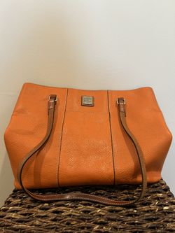 bright orange tote bag