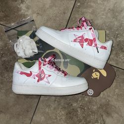 Shoes A Bathing Ape Bape Sta Low ABC Camo White Pink (2022) Size 8 