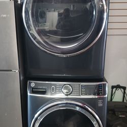 G. E. WASHER AND GAS DRYER EVERYTHING GOOD.