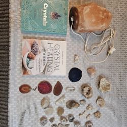 Salt Lamp Books Crystal Pieces 