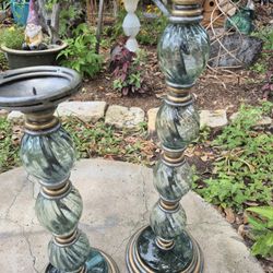 Glass Candle Holders 