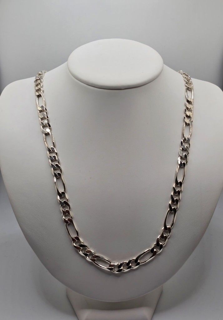 Silver Figaro Chain 59.9 Grams