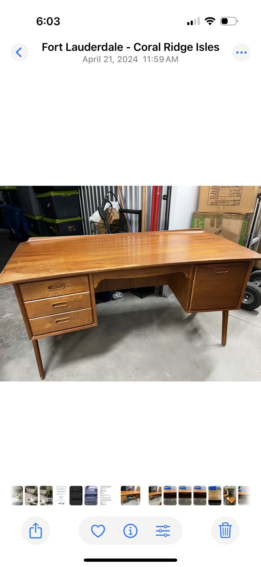 Desk Danish Mid Century modern