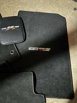 Fit For 13-17 Honda Accord Sedan Black Nylon Floor Mats Carpets w/ Mugen
