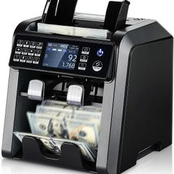 MUNBYN IMC08 Dual Money Counter Machine Mixed Denomination#1604SK1